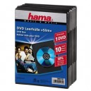 Support Hama - Lot de 10 boîtiers DVD Slim noirs (00051181)