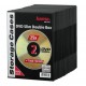 Support Hama - Lot de 25 boîtiers DVD Slim, pour 2 DVD (00051185)