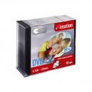 Support de stockage 16x Imation DVD+R 16X 10 PK SLIM 4.7 GB - WHITE INKJET HUB PRINTABLE EXT. REFLECTOR (51122223747)