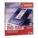 Support de stockage DVD-RAM Imation 20163 à l'unité (51122201639)