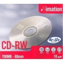 Support de stockage CD-RW 10x Imation (19002) Lot de 10