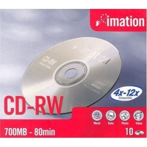 Support de stockage CD-RW 10x Imation (19002) Lot de 10