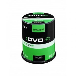 Support 16x DVD-R 4.7GB 16x Intenso Label 100er Cakebox Lot de 100 (4034303007035)