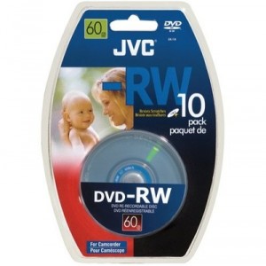 Support JVC DVD-RW, 2.8 Go 60 min spindle de 10 (VDW28N10SP)