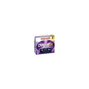 Support 8x Maxell - DVD+RW 4.7GB 8X NOT PRINTABLE PACK 5 10MM FR 511715 (275526.05)