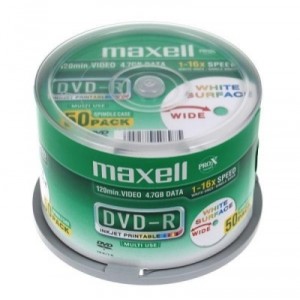 Maxell DVD-R x 50 - 4.7 Go - support de stockage (508975) Lot de 50