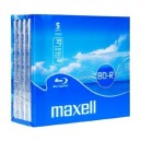 Support de stockage Maxell - Pack de 5 Disque inscriptible Blu ray simple face - 25 Go (4902580725983)