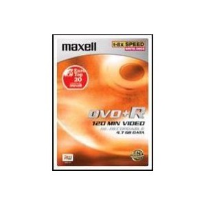 Support Maxell - SP10 - DVD Enregistrable - DVD+R - 120 min - 16x - 4,7 Go (1005605000)