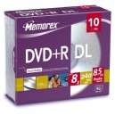 Support de stockage 8x Memorex MRX DVD+R DL 8.5GB 8X 10PK (5024460007114)
