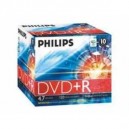 Support 16x Philips - 10 DVD+R 4.7 Go 16x - boîtier CD - 908210003683 Lot de 25 (8710895858113)