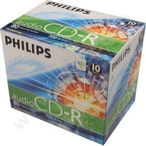 Support de stockage CD-R Philips (908210004645) Lot de 10