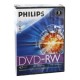Support de stockage Philips DN4S4T05F - 5 x DVD-RW - 4.7 Go ( 120 minutes ) 1x - 4x - boîtier pour DVD vidéo - support d...