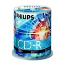 Support de stockage CD-R 52x Philips CR7D5NB00/00 Lot de 100 (100158)