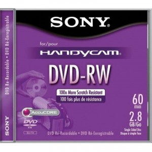 Sony DMW 60 - DVD-RW (8cm) x 1 - 2.8 GB - storage media (DMW60) per Unit (DMW60AJ)