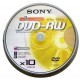 Support de stockage Sony - DVD-RW Enregistrable et Réinscriptible - Vitesse 2 X/1X - Spindle de 10 - 4.7 Go - 10DMW47ASP Lot d