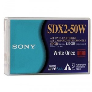 Support de stockage AIT Sony data cartridge a.i.t2 with mic worm 35Go 8mm (SDX2-50W) à l'unité (SDX250WAWW)