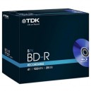 Support de stockage 4x TDK 25GB 4x BD-R Writable Blu-ray Disc - 5 PACK (0557364)