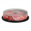 Support 8x Tdk/dvd/cd - dvd+rw 4.7gb 3.3-8x spindle 10 (DVD+RW47CB108X)
