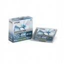 Support de stockage TDK DVD-RW 2.8GB 60Min 1-2x 8cm Jewel Case (5 Pack)