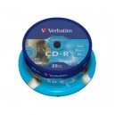 Support CD-R 52x CD-Vierges Verbatim LightScribe 1.2 SuperAZO 700 Mo 52x - Spindel (25) Lot de 25 (43659)