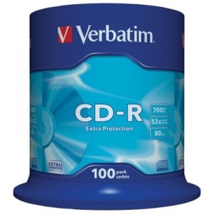 Storage Media Verbatim CD-R 52x (43430) (48 Pack)