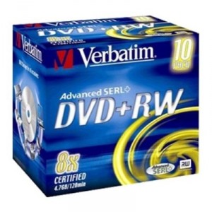 Support 8x Verbatim 10 x DVD + RW 4.7 GB 8x (43527)