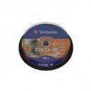 Support 16x Verbatim - 43643 - DVD-R Advanced Azo+ - 16X - LightScribe Surface - 4,7 Go - Spindle de 10 Lot de 25