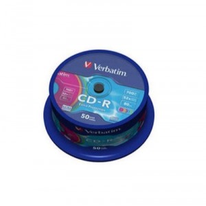 Verbatim - 50 x CD-R - 700 MB 52x - spindle - storage media Blank (43,711)