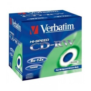 Verbatim 10x CD-RW x 10 - 700 MB - storage media 10 Pack (43148)