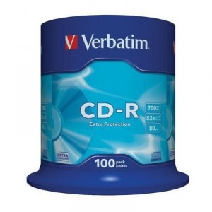 Storage Media Verbatim CD-R 52x (43430) Set of 100