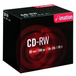 Support de stockage CD-RW 24x Imation (19003) Lot de 10