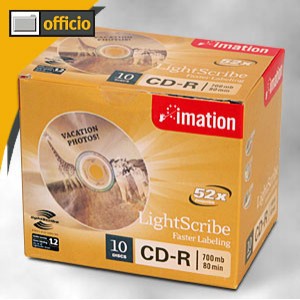 Support de stockage CD-R 52x Imation (22383) Lot de 10
