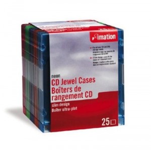 Boîtier de rangement CD/DVD Imation (41085) Lot de 25