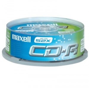 Support de stockage CD-R 48x Maxell (628522) Lot de 25