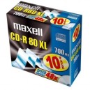 Support de stockage 52x Maxell CD-R80XL Lot de 10 (400989)