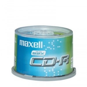 Support de stockage CD-R 48x Maxell (CDR-80XL) Lot de 50 (62852300C)