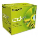 Support de stockage CD-R 48x Sony (10CDQ80ND) Lot de 5 (YCDQ80N5X5)