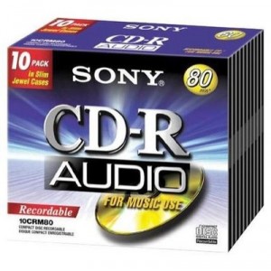 Support de stockage CD-R Sony (10CRM80)(Pack de 10)