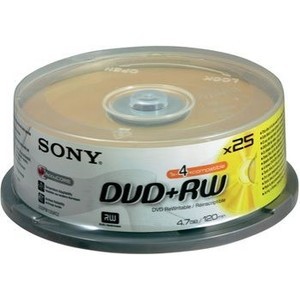 Storage Media Sony 4x DVD + RW (25DPW120ASP) Set of 25