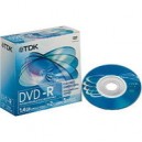 Support de stockage DVD-R 2x TDK (DVDR14EB5) Lot de 5