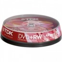 Support de stockage DVD+RW 4x TDK (DVDRW47CBNEB10)(10-Pack)