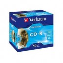 Support de stockage CD-R 52x Verbatim (43537) (Pack de 10)