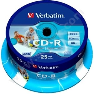 Storage Media Verbatim CD-R 48x (43353) Set of 20 (023942433538)