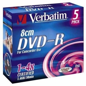 Storage Media Verbatim 4x DVD-R (43510) Set of 5