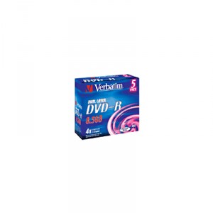 Storage Media DVD-R Dual Layer 4x Verbatim (43543) Set of 5