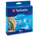 Support de stockage CD-R 52x Verbatim (43441) Lot de 10