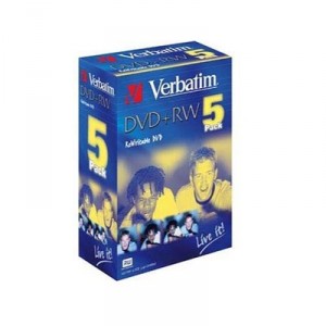 Storage Media Verbatim DVD + RW 2.4x (43179) Set of 5