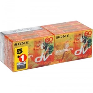 Sony MiniDV P5 + 1 K7 nettoyage offer - Bande Mini DV avec puce mémoire  (5-pack)