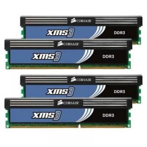 CORSAIR - Mémoire PC XMS3 4 x DDR3-1333 PC3-10666 CL9 2 Go (8435910061018)