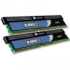 Mémoire PC Corsair XMS 4 Go 2 x 1 Go (CMX4GX3M2A1600C9)